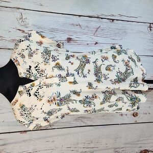 Anthropologie Daniel Rainn Top Floral Paisley M